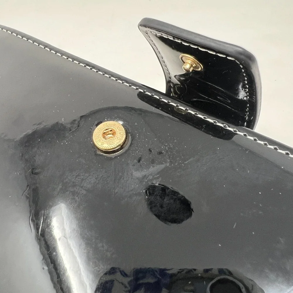 Vanessa Williams Black‎ Patent Leather Wallet NEW With Tag